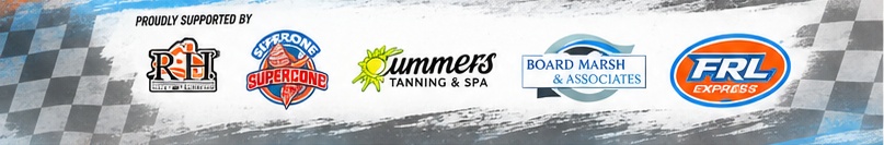 Proudly supported by: R & H, Supercone, Summers Tanning & Spa, Board Marsh & Associates, FRL Express. Partner details pending confirmation.